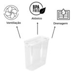 Pote Hermético Slim 3.390ml - Imagem 3