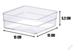 Organizador Diamond 15x15x5,2cm