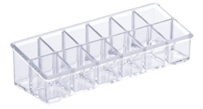 Organizador Para Batom Com 12 Divisórias 17x6,5x6,5cm - Imagem 1