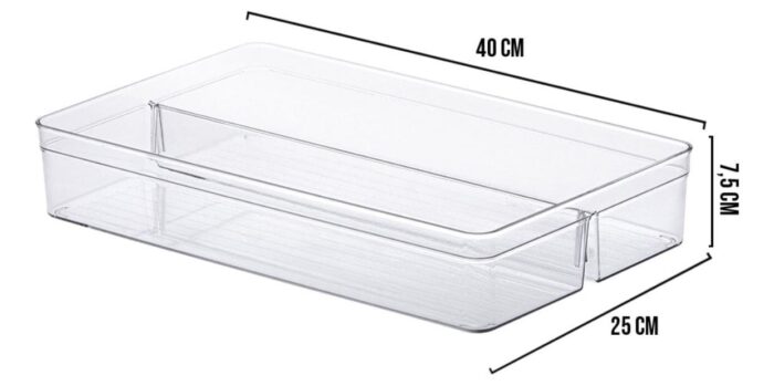 Organizador Diamond Com Divisória 40x25x7,5cm - Imagem 1