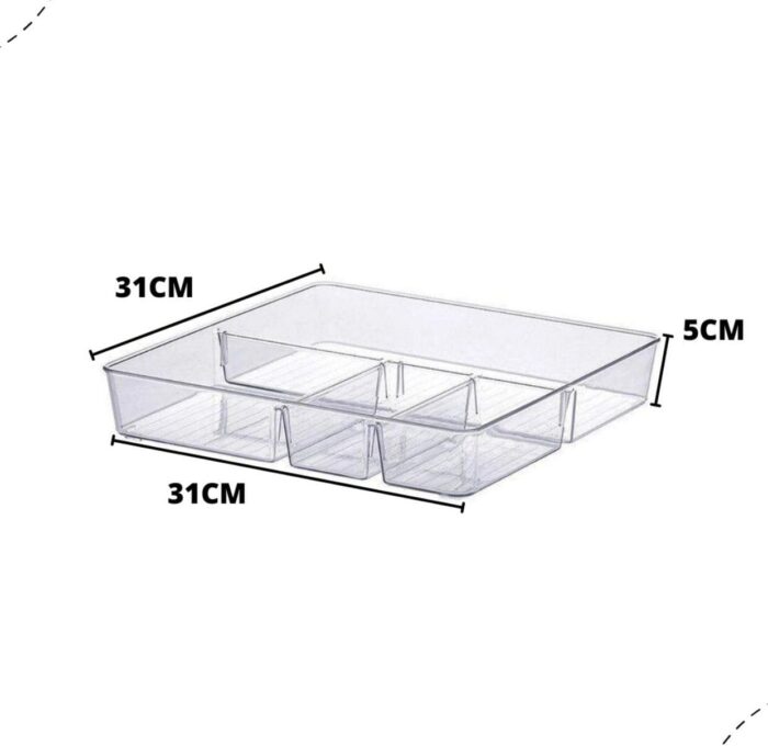 Organizador Diamond Com Divisória 31x31x5cm - Imagem 1