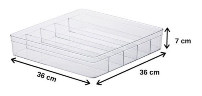 Organizador Diamond 5 Divisórias 36,5x36,5x7,5cm - Imagem 1