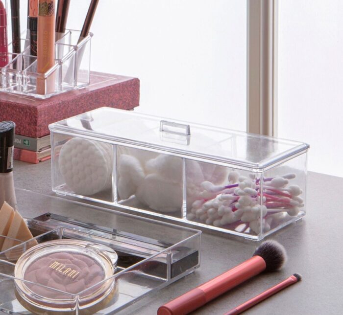 Caixa Organizadora Elegance Com Divisórias 23x9x8,5cm - Imagem 2