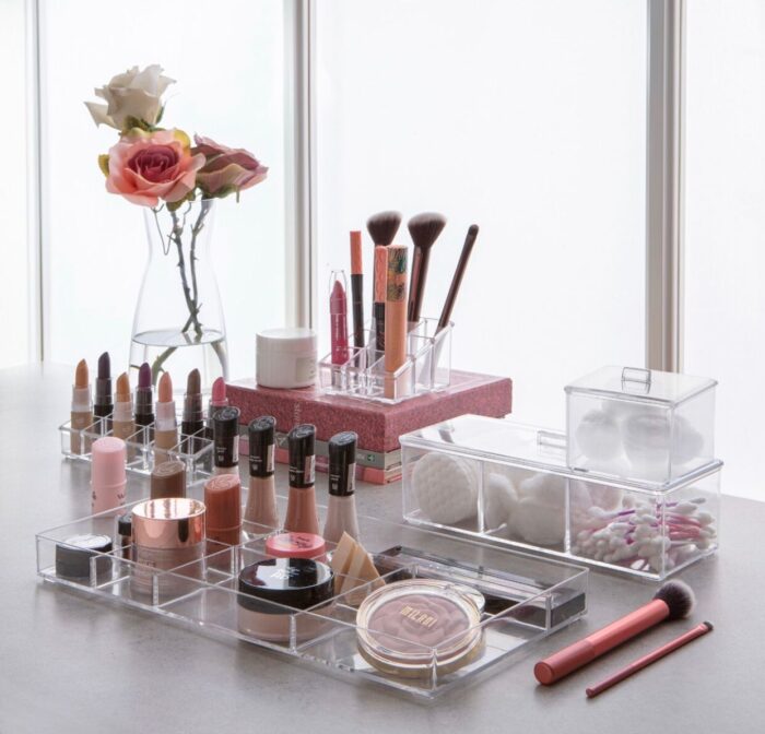 Caixa Organizadora Elegance Com Divisórias 23x9x8,5cm - Imagem 3