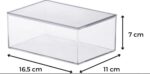 Caixa Organizadora Elegance Com Tampa 16,5x11x7cm