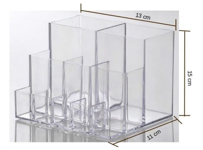 Organizador Elegance Com Divisórias 15x13x11cm - Imagem 1