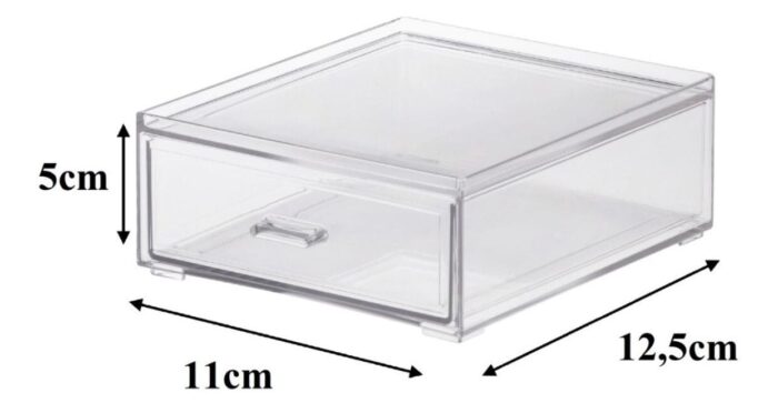 Caixa Organizadora Gaveta 12,5x11x5cm - Imagem 1