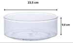 Organizador De Cosméticos Redondo Giratório 23x9cm