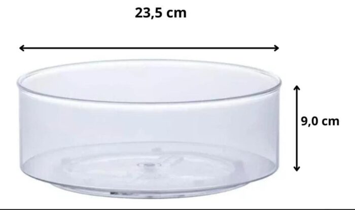 Organizador De Cosméticos Redondo Giratório 23x9cm - Imagem 1