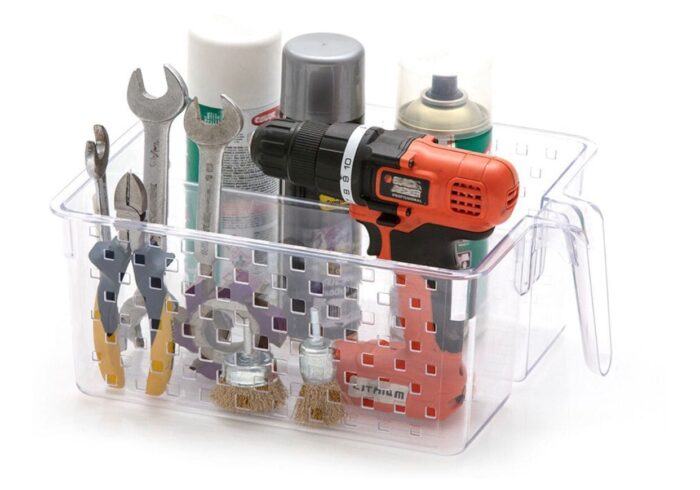 Organizador Multiuso Quadrata Com Alça e Divisória 34x26x14cm - Imagem 2