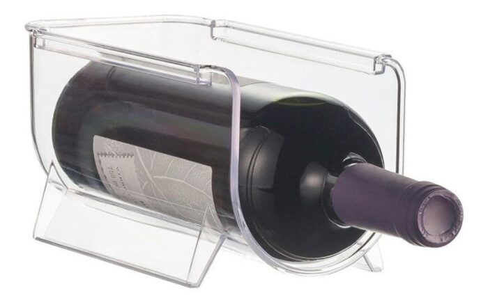 Suporte Organizador Para Garrafa De Vinho Empilhável - Imagem 2