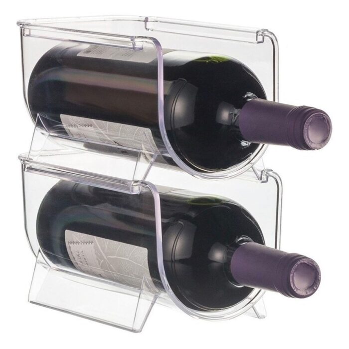 Suporte Organizador Para Garrafa De Vinho Empilhável - Imagem 3