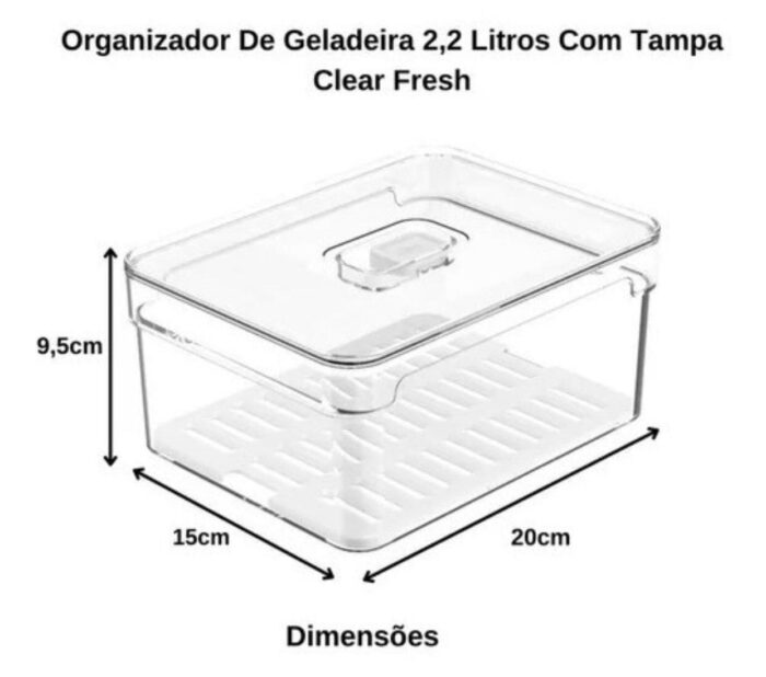 Organizador 2,2L Fresh  Ou - Imagem 1
