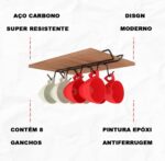 Organizador Porta Xícaras Preto - Imagem 5
