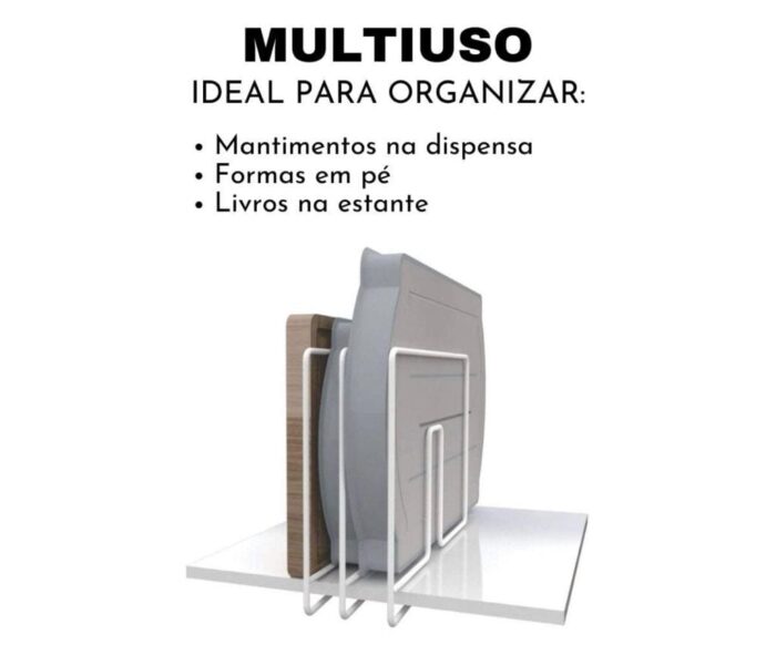 Separador De Tampas e Travessas Branco - Imagem 3