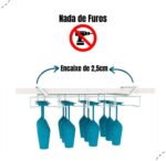 Suporte Suspenso Móvel Para Taças Branco - Imagem 5