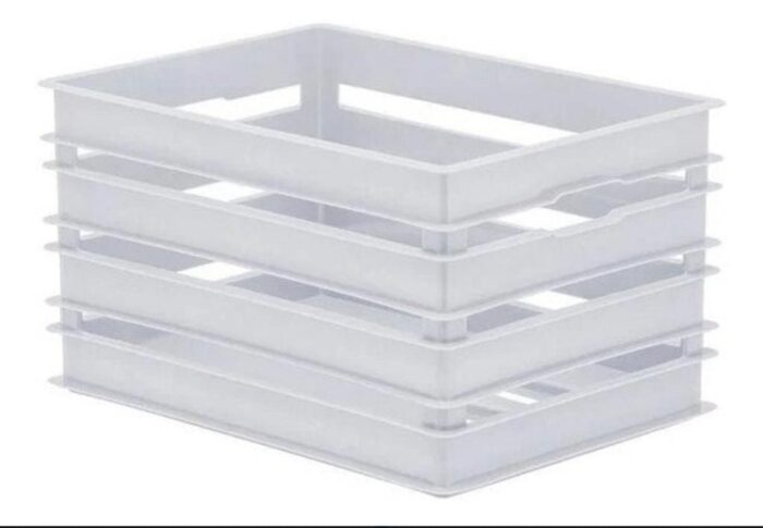 Caixote Alto Branco 34x24x19cm - Imagem 1