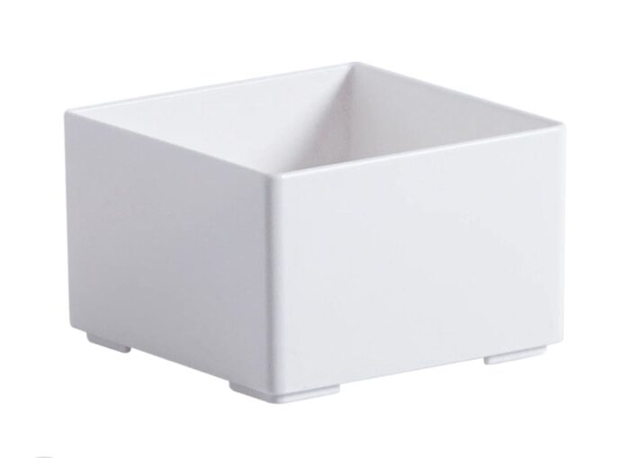 Organizador De Objetos Branco 8,3x8,3x5,5cm - Imagem 1