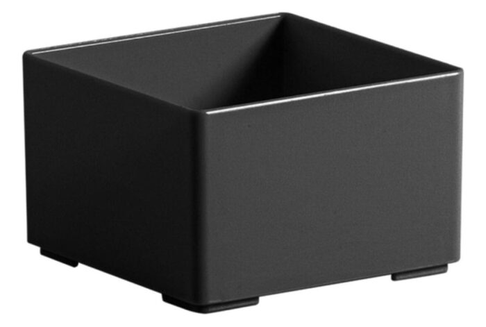 Organizador De Objetos Preto 8,3x8,3x5,5cm - Imagem 1