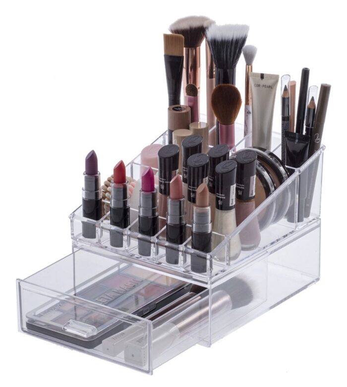 kit Organizador De Cosméticos 18,5x16,5x14,5cm - Imagem 1