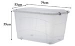 Pratic Box 150 Litros Com Rodas - Imagem 4