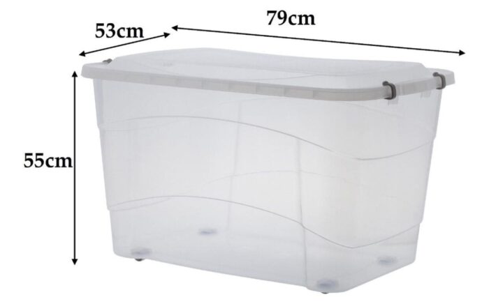 Pratic Box 150 Litros Com Rodas - Imagem 4