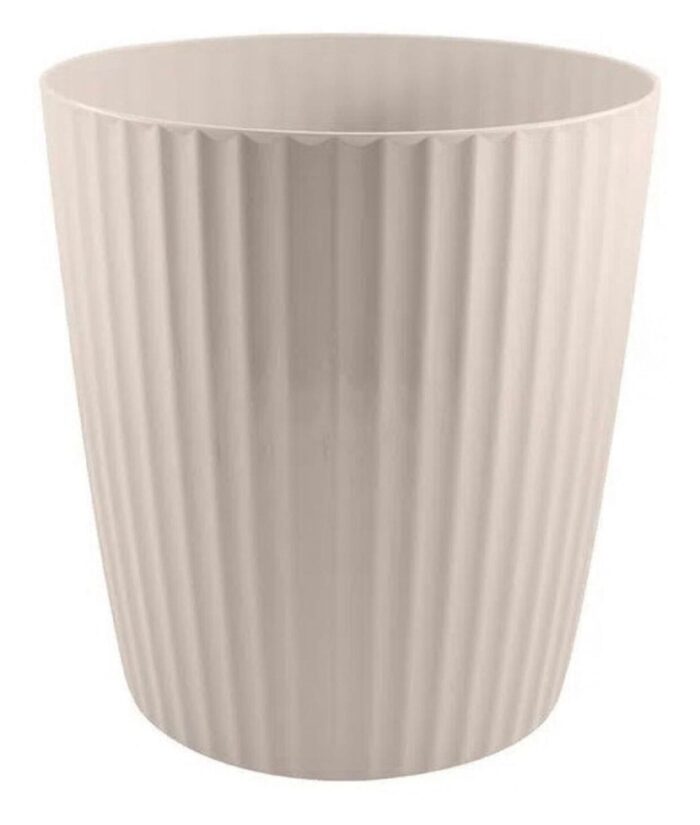 Vaso Groove Branco Grande - Imagem 1
