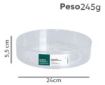 Organizador De Cosméticos Redondo Giratório 24x5,5cm - Imagem 6