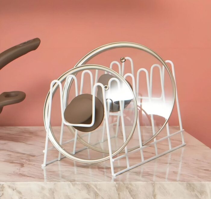 Organizador Aramado Para Tampas/Formas e Marinex Branco - Imagem 1