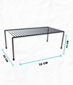 Organizador Aramado Médio Para Armário Preto - Imagem 3