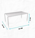 Organizador Aramado Médio Para Armário Branco - Imagem 5