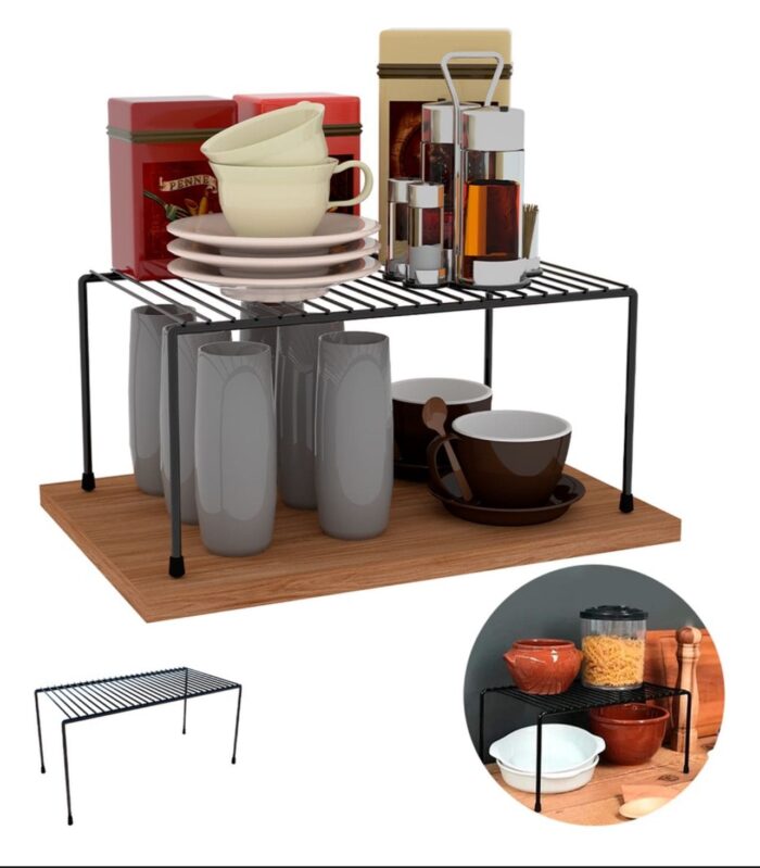 Organizador Aramado Médio Para Armário Preto - Imagem 4