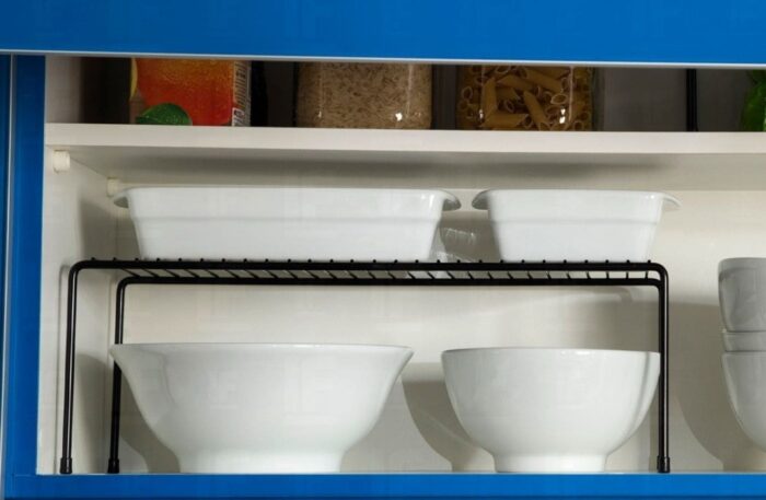 Organizador Aramado Grande Para Armário Preto - Imagem 1
