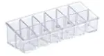 Organizador Para Batom Com 12 Divisórias 17x6,5x6,5cm