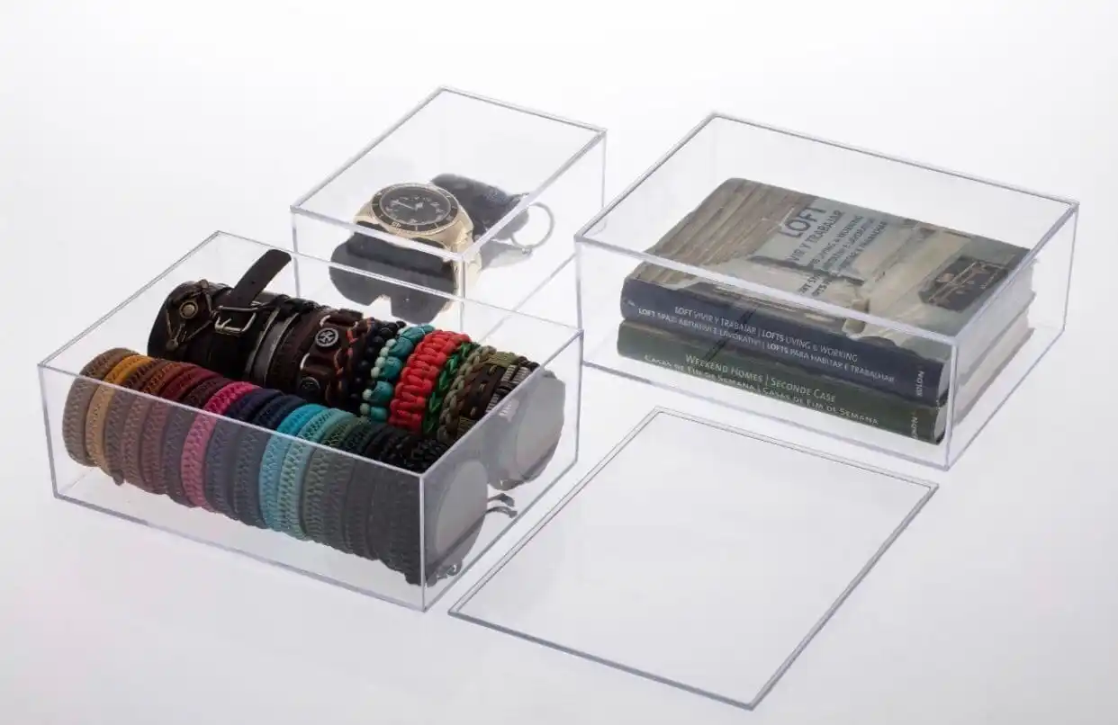 Caixa Organizadora Elegance Com Tampa 16,5x11x7cm - Imagem 3