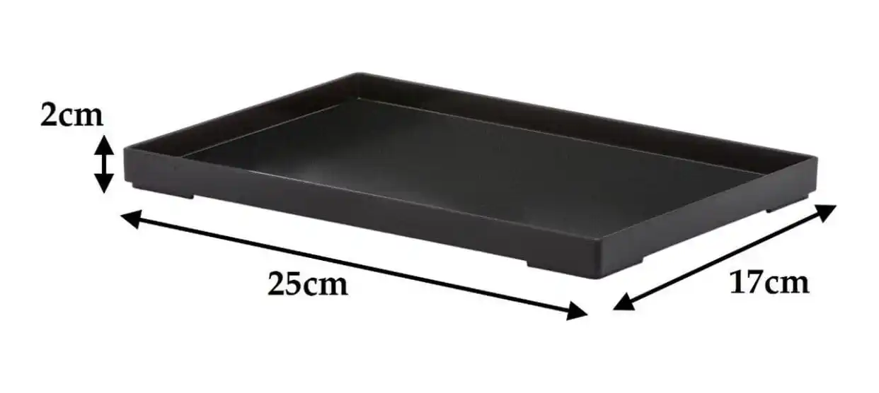 Bandeja De Acrílico Preta 25x17x2cm - Imagem 6