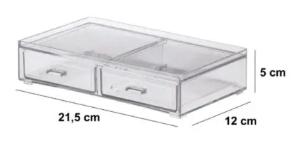 Caixa Organizadora Gaveta 21,5x12,5x5cm