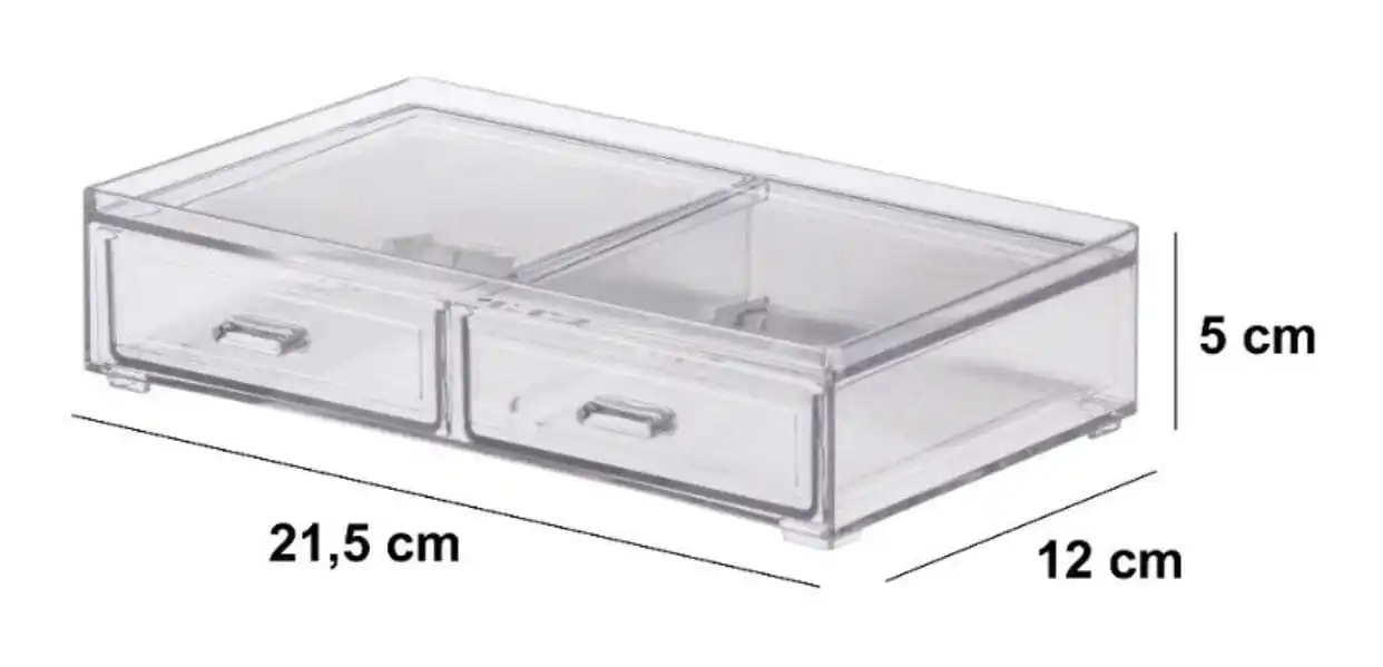 Caixa Organizadora Gaveta 21,5x12,5x5cm - Imagem 1