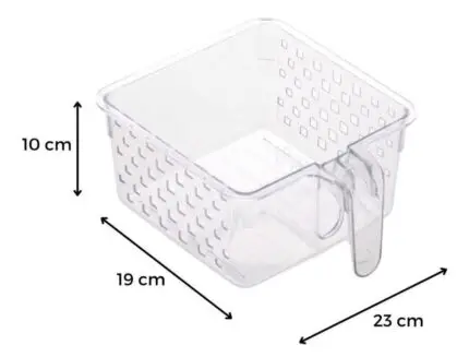 Organizador Multiuso Quadrata Com Alça 23x19x10cm