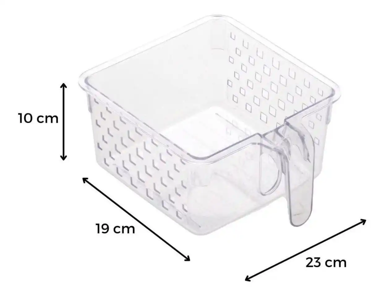 Organizador Multiuso Quadrata Com Alça 23x19x10cm - Imagem 1
