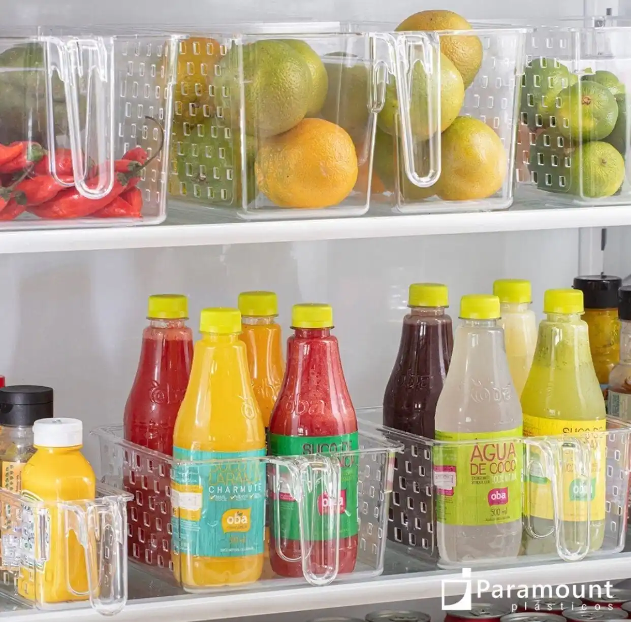 Organizador Multiuso Quadrata Com Alça 23x19x10cm - Imagem 4