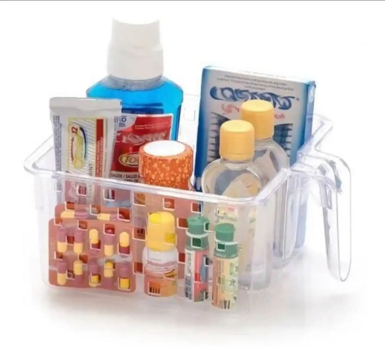 Organizador Multiuso Quadrata Com Alça 23x19x10cm - Imagem 3