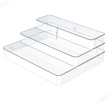 Organizador Multinível Clear 25x29x10,3cm