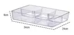 Organizador Diamond Com Divisória 34X24X6cm