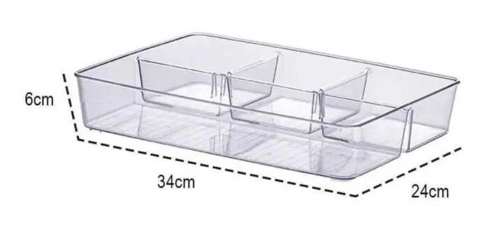Organizador Diamond Com Divisória 34X24X6cm - Imagem 1