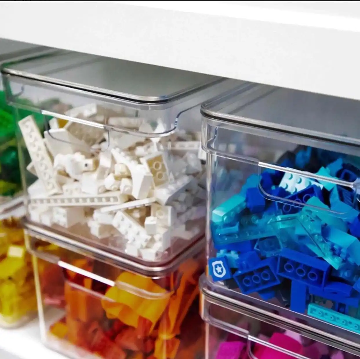 Organizador Clear Com Tampa 30x15x7cm - Imagem 2