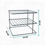 Organizador Aramado Quadrado para Pratos Preto - Imagem 5