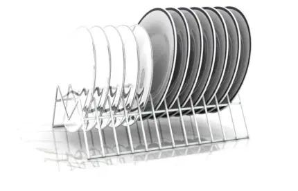 Organizador Aramado Para Pratos Vertical Branco