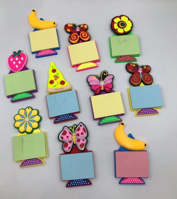 Imãs De Geladeira Com Postit Variados - Imagem 1