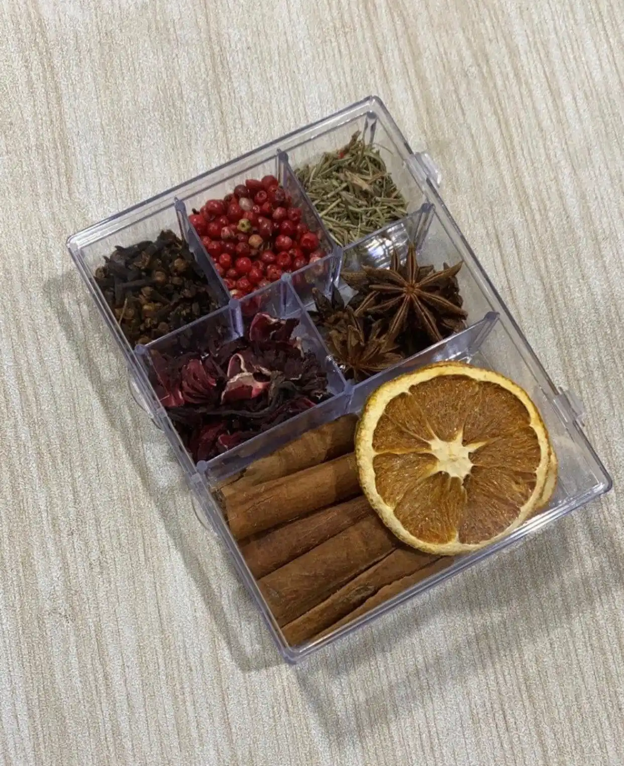 Mini Organizador Com Divisórias/Caixa De Especiarias - Imagem 3